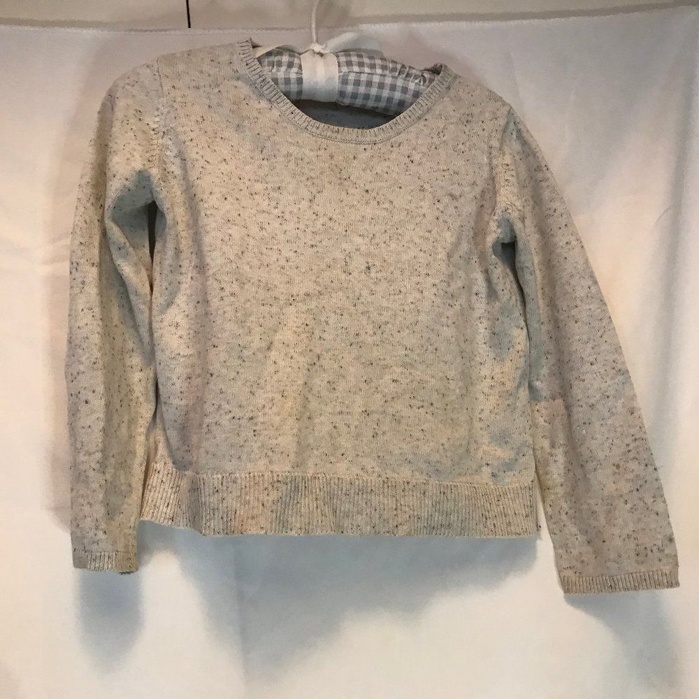 cos oatmeal cotton knit sweater size 118 6-7 US